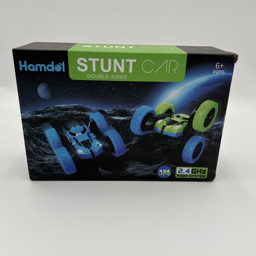 Hamdol Stunt Car‎ Double Sided 4x4 Radio Control Blue Green 6 Ages